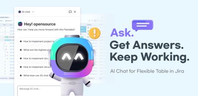 Flexible Table with AI chat